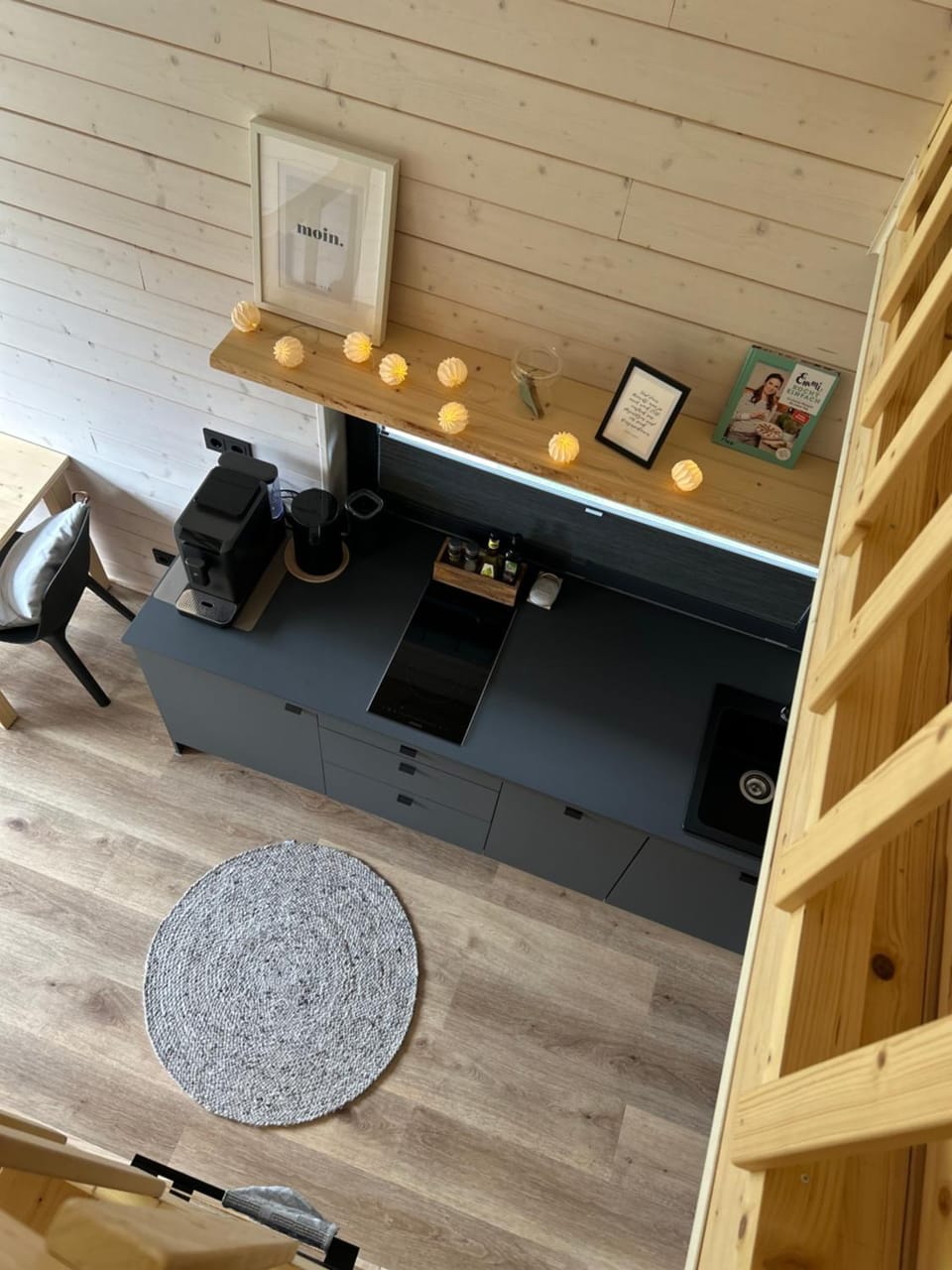 Lykke Huus Tinyhaus an der Nordsee mit Fasssauna House in Schleswig-Holstein