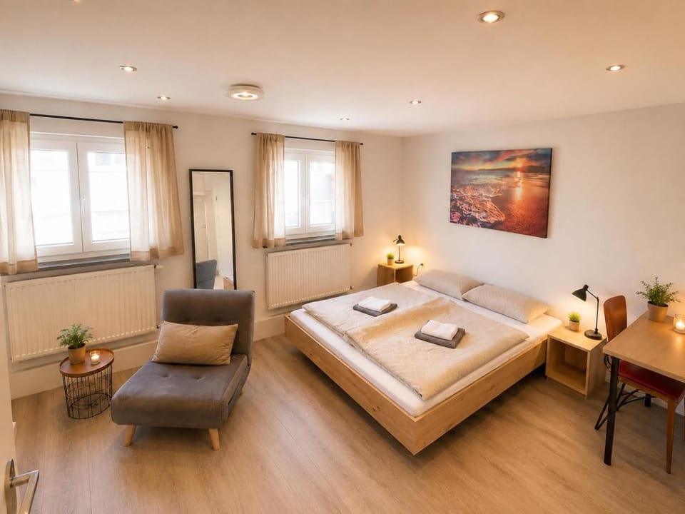 City Apart 3 nahe Badewelt, Museum & Bahnhof mit NETFLIX Apartment in Sinsheim