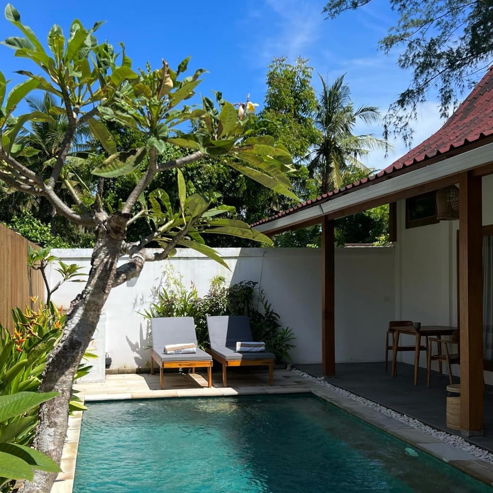 Patio, Day, Pool view, Swimming pool, sunbed