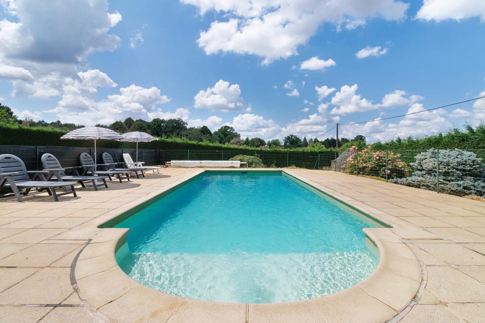 Property building, Living room, Swimming pool