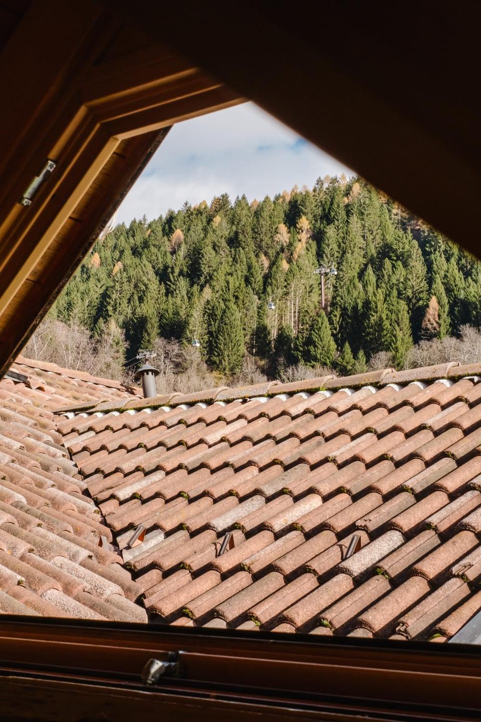 Natural landscape, Skiing, Mountain view