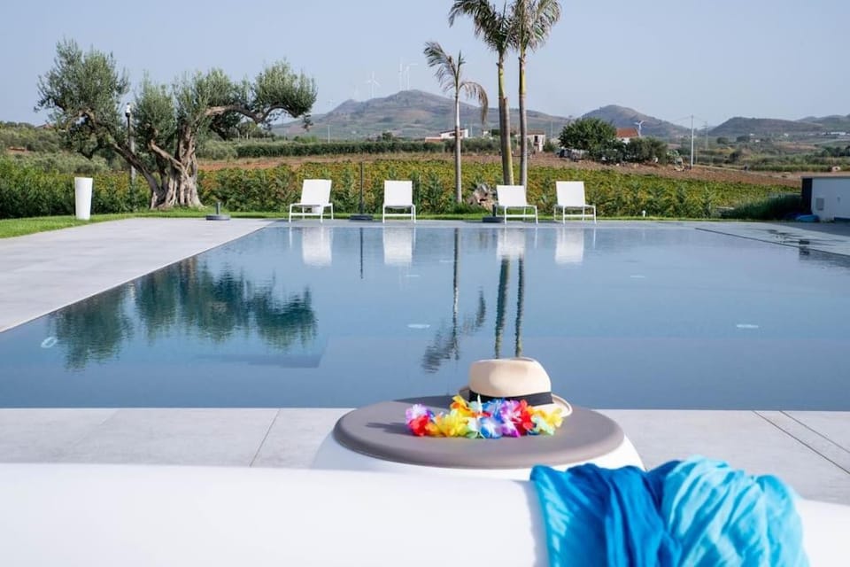 Pool view, sunbed
