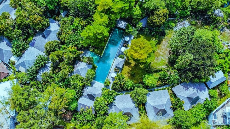 Property building, Spring, Natural landscape, View (from property/room), Garden view, Landmark view, Swimming pool