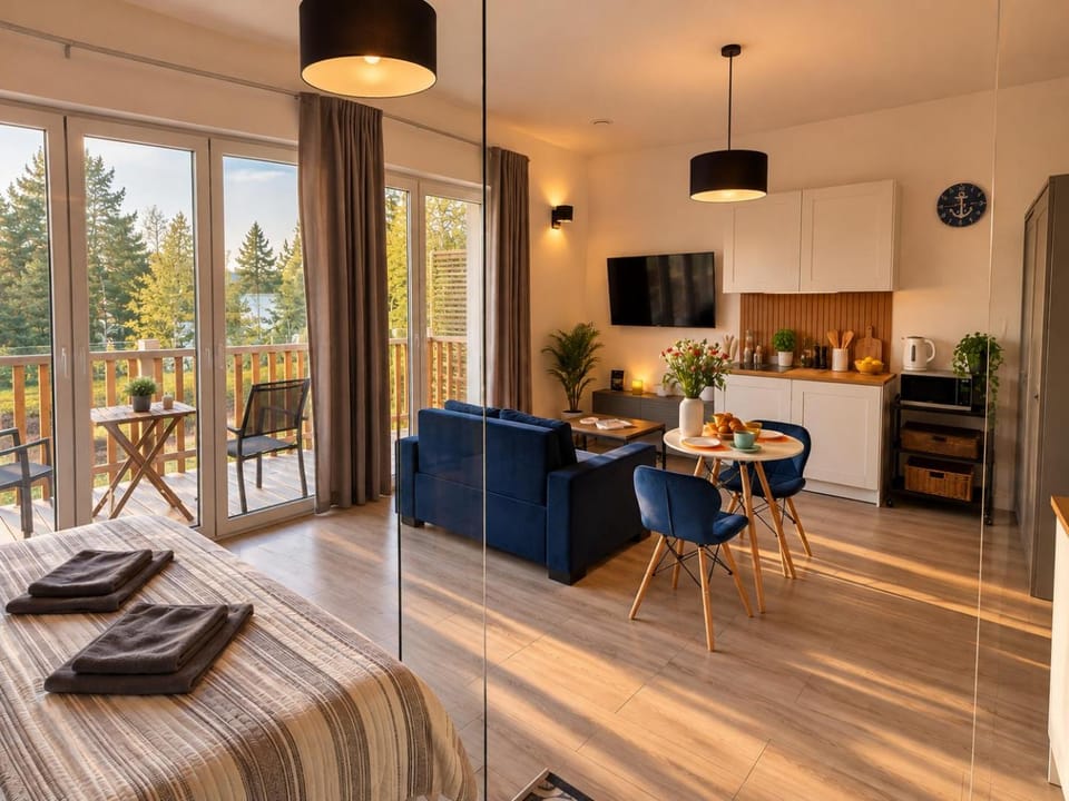 TV and multimedia, Balcony/Terrace, Kitchen or kitchenette, Living room, Seating area
