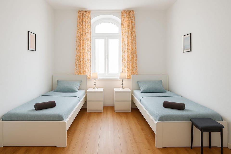 Monteurszimmer Move-in2Stay - Einzelbetten, Smart TV, Wifi Apartment in Halle Saale