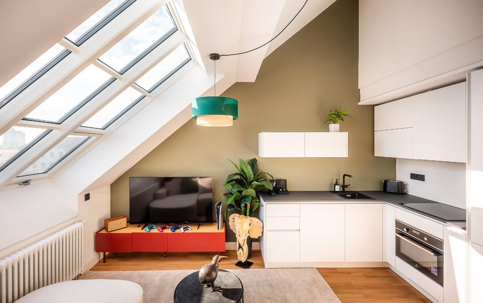 Kitchen or kitchenette, Living room