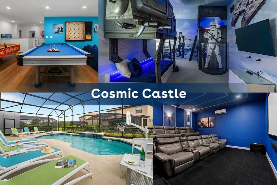 Cosmic Villa with Space Theme BR, Theater & Game Loft Villa in Osceola County