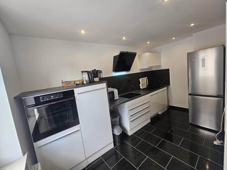 dishwasher, minibar, oven, stove