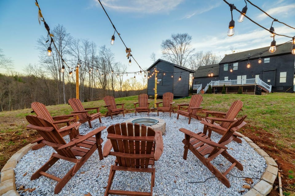 Property building, fireplace