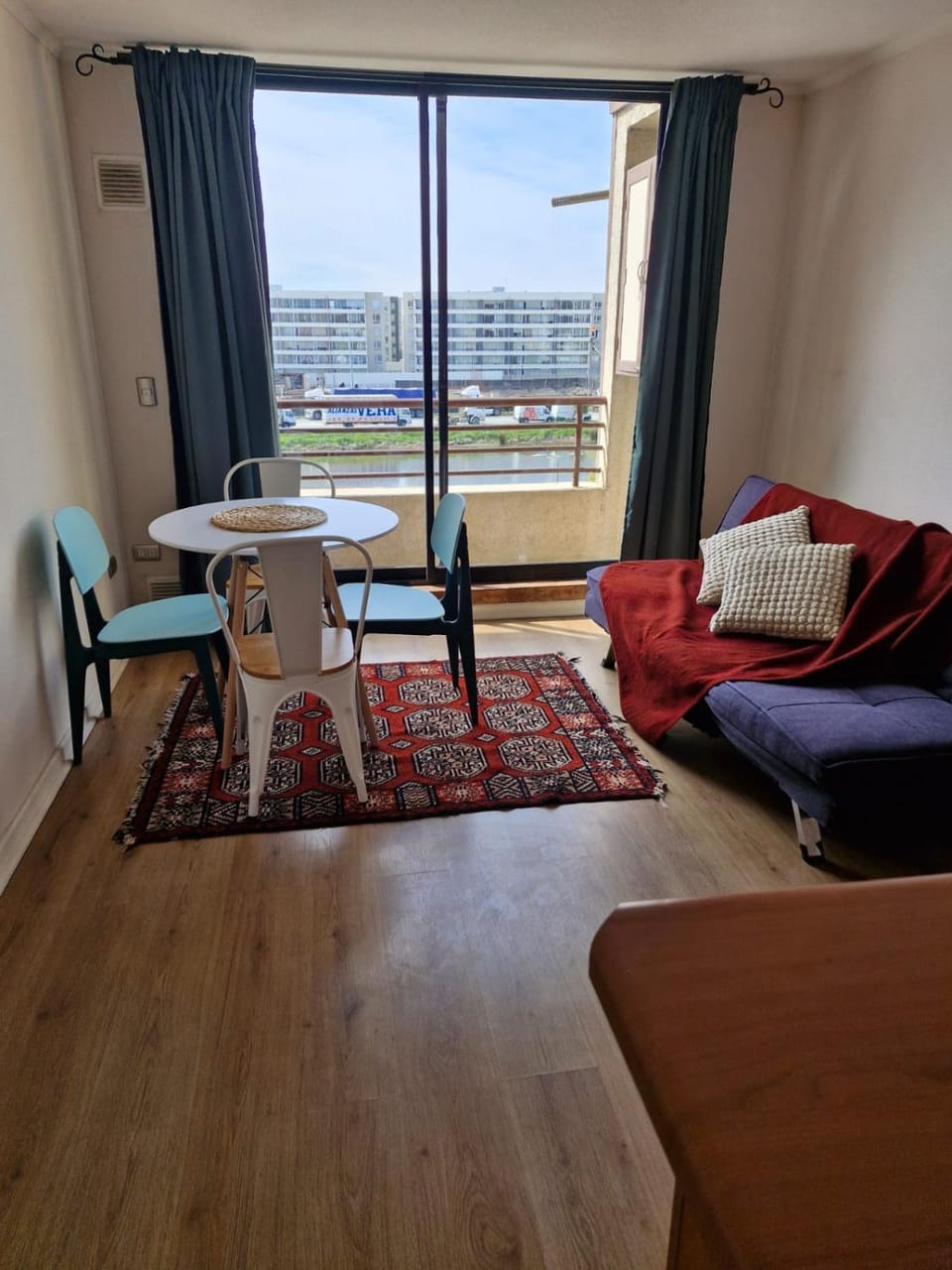 View (from property/room), Balcony/Terrace, Living room, Photo of the whole room, Dining area