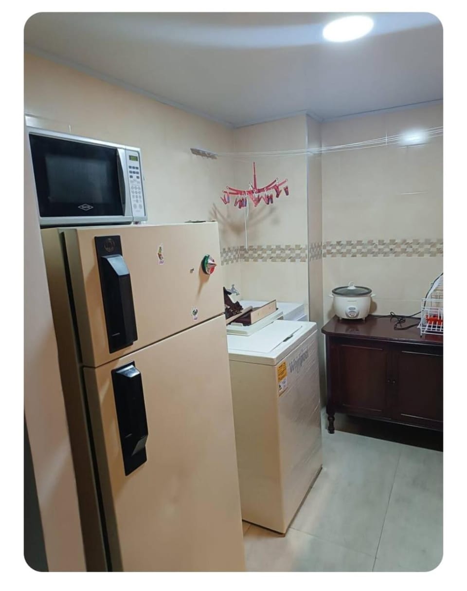 Kitchen or kitchenette, oven