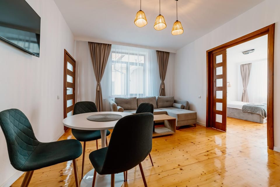 Bed, Living room, Seating area, Bedroom