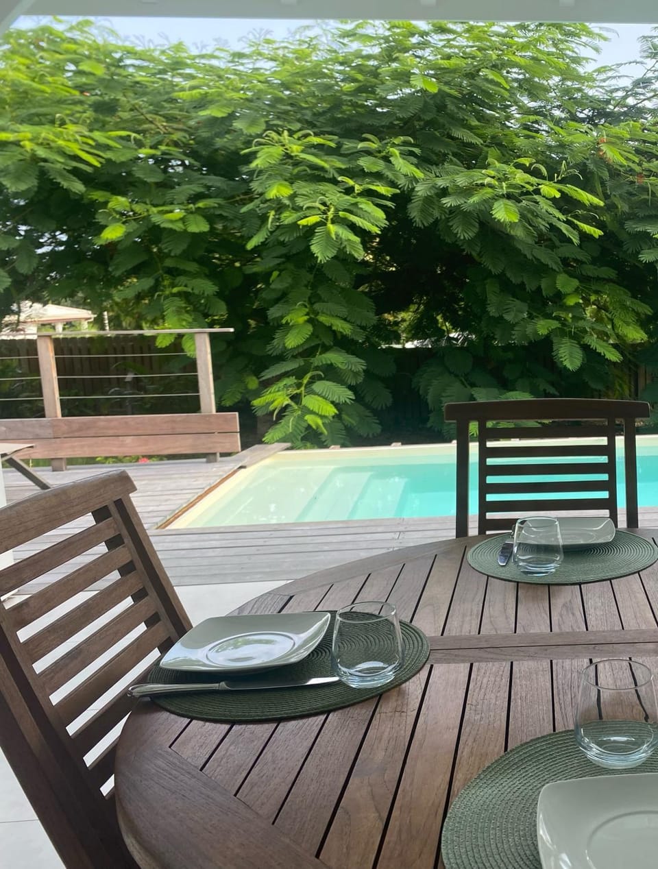 Dining area, Pool view