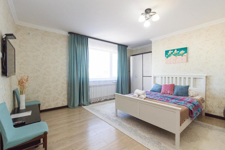 Bed, Living room, Bedroom
