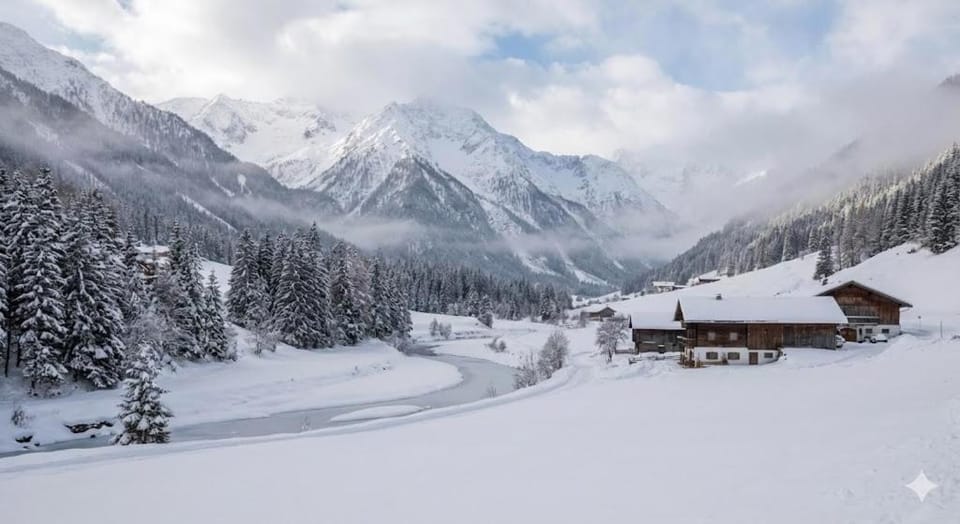 Natural landscape, Winter, Mountain view