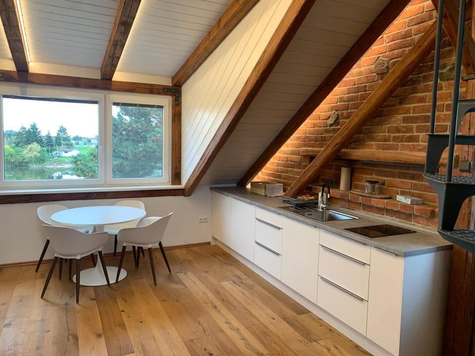 Mezonetový apartmán 2 u rybníka Apartment in South Moravian Region