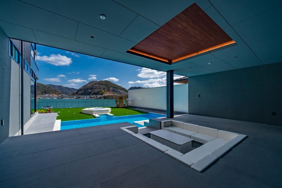 Natural landscape, Mountain view, Pool view