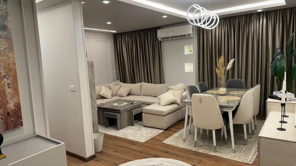 Living room, Seating area, Dining area, air conditioner