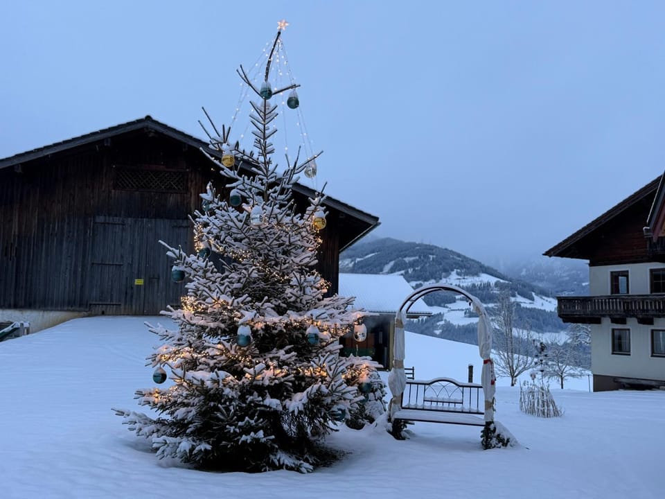 Property building, Day, Natural landscape, Winter, Mountain view