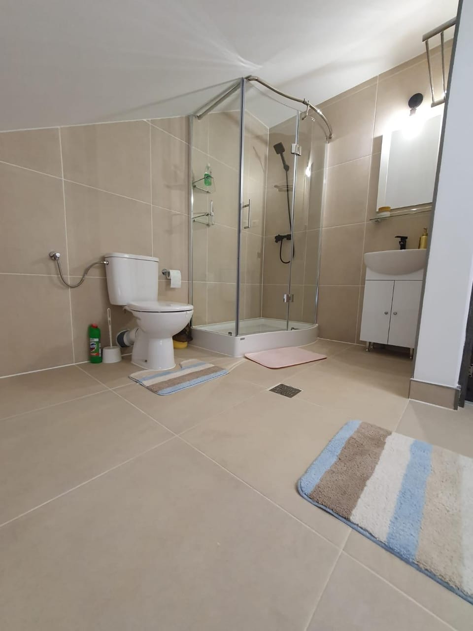 Shower, Toilet, Bathroom, towels
