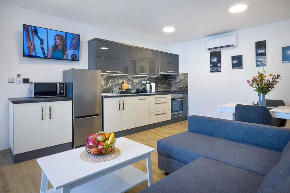 TV and multimedia, Coffee/tea facilities, Kitchen or kitchenette, Living room, dishwasher, oven, stove