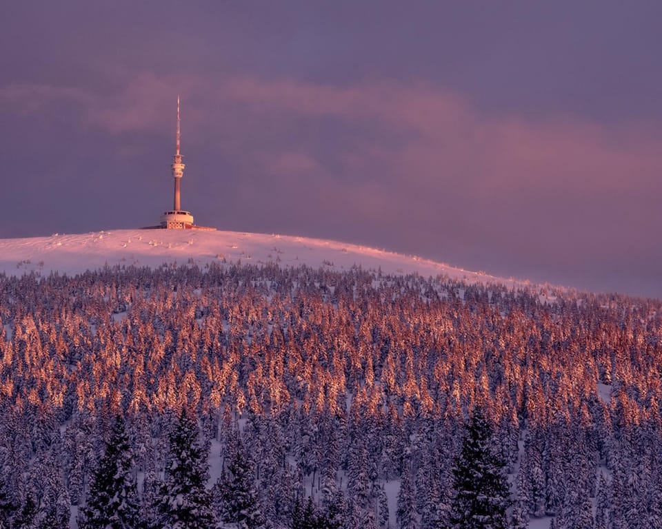 Natural landscape, Winter, Mountain view