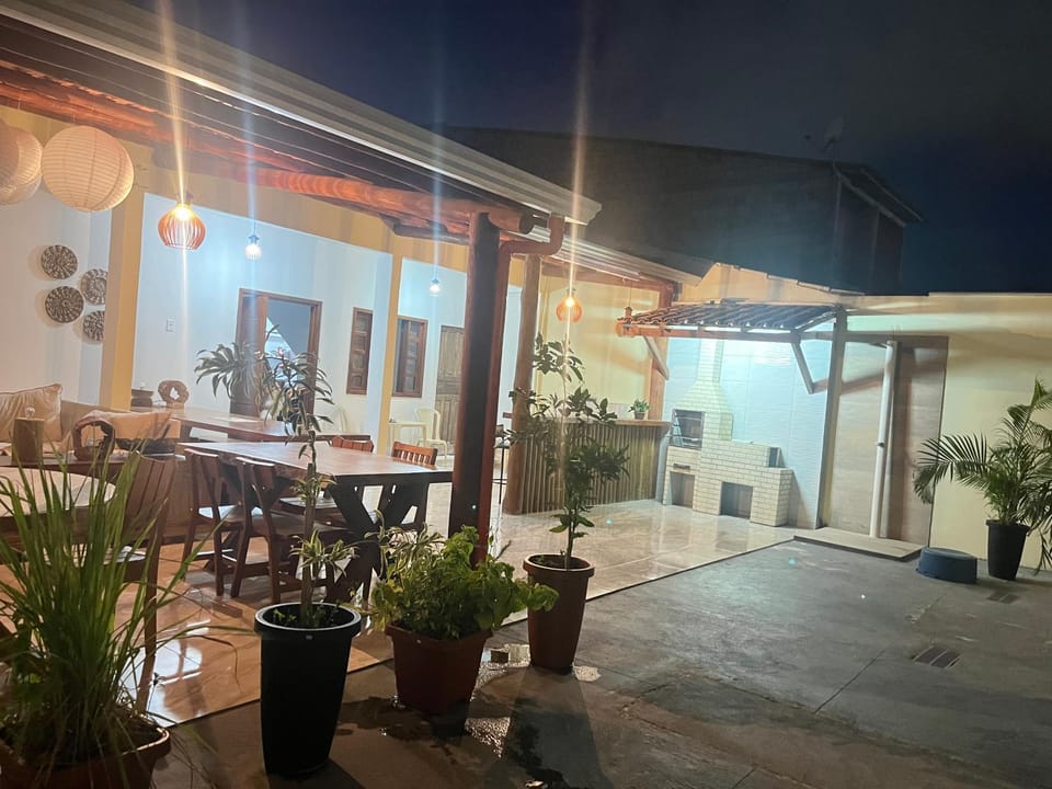 Night, Garden, Balcony/Terrace, Seating area, Dining area