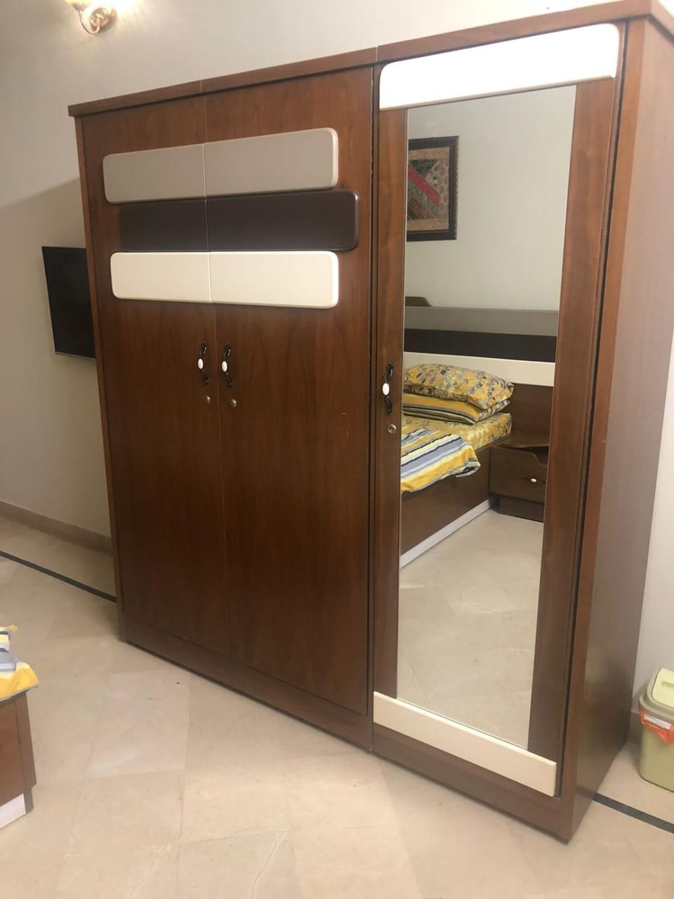 Bed, Bedroom, wardrobe