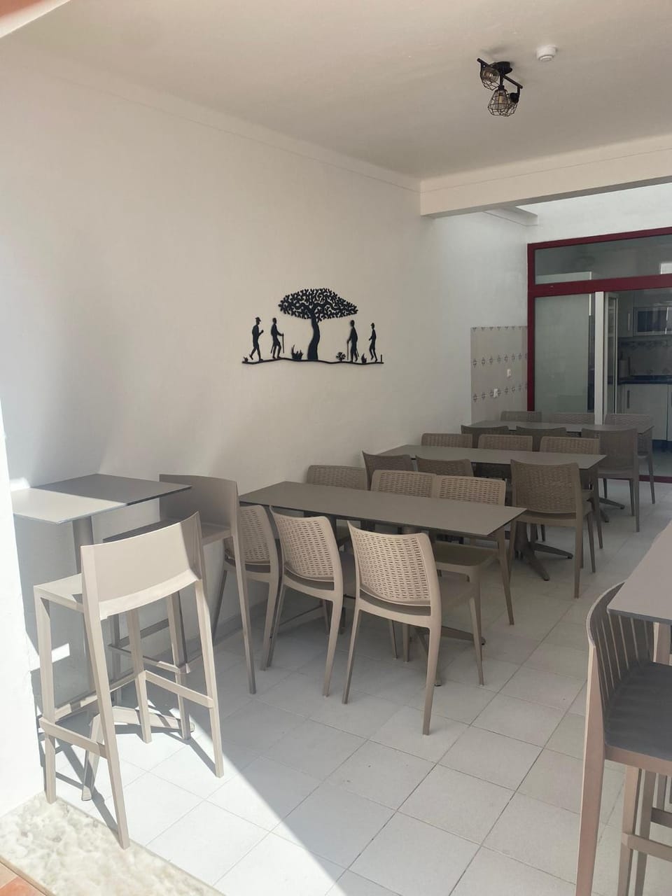 Kitchen or kitchenette, Living room, Dining area