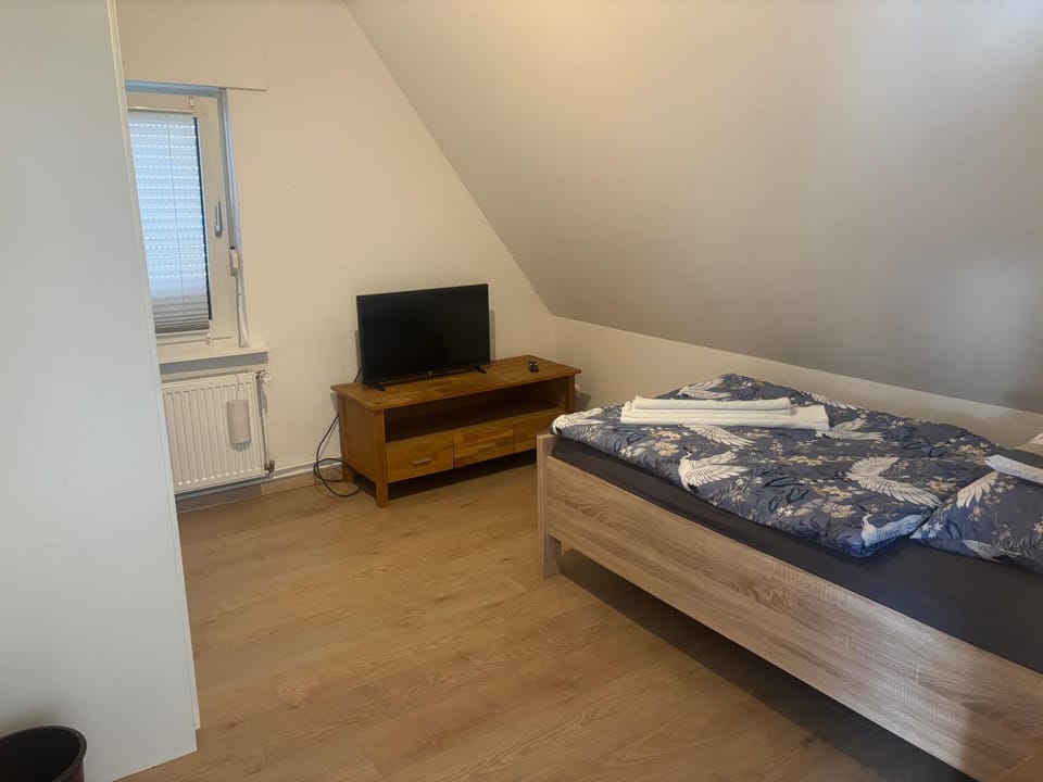 Bed, TV and multimedia, Photo of the whole room, Bedroom
