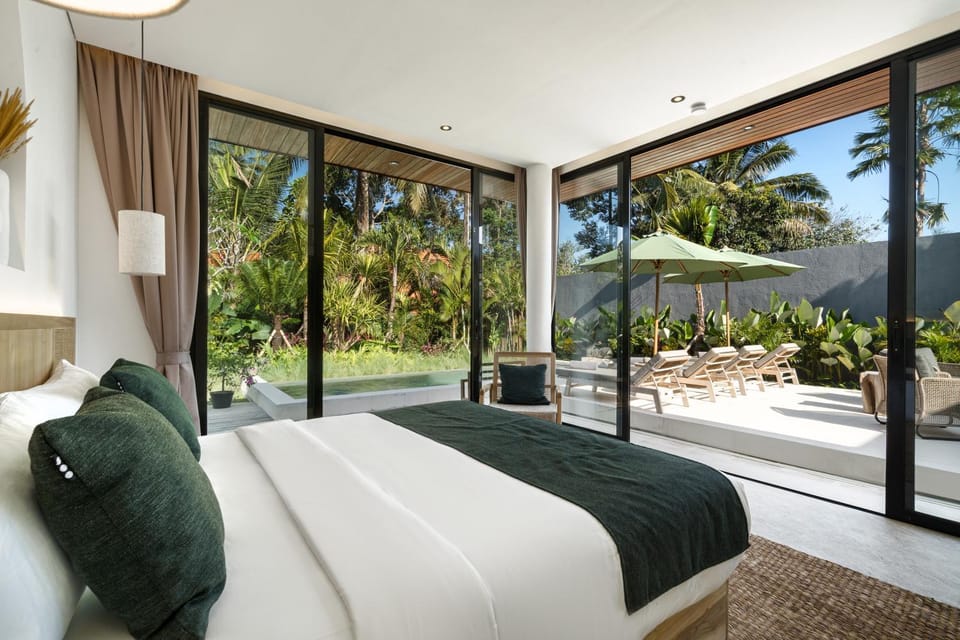 Bed, Garden, Bedroom, Garden view