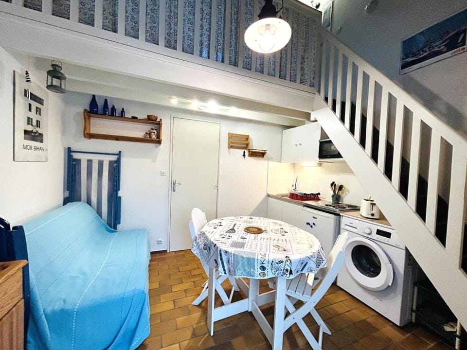 Maisonnette 2 pièces Mezzanine 4 pers avec piscine extérieure chauffée ADELA Villa in Guidel