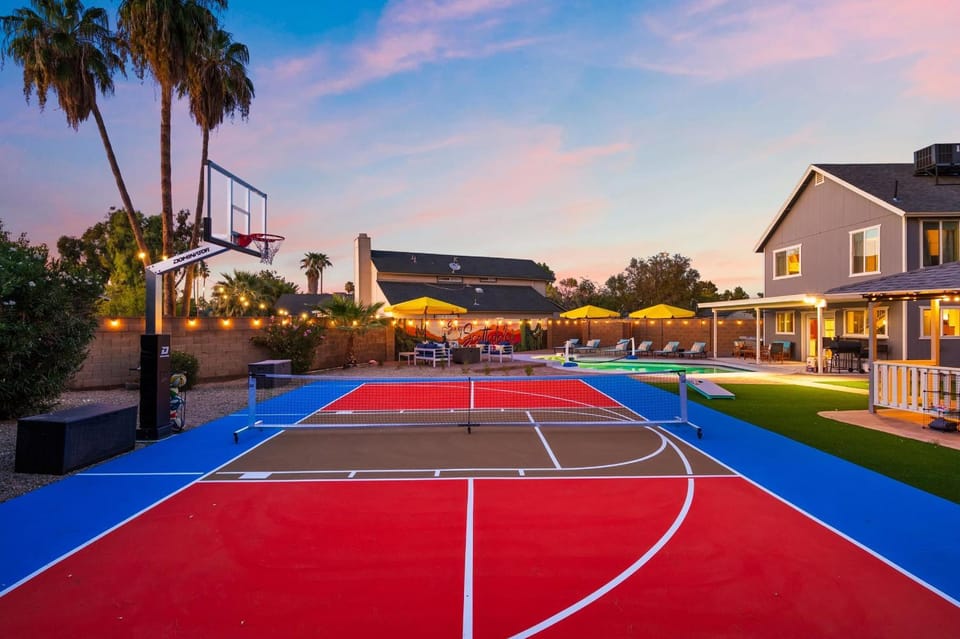 Outdoor Oasis Pool Sport Court Arcade Put Put House in Phoenix