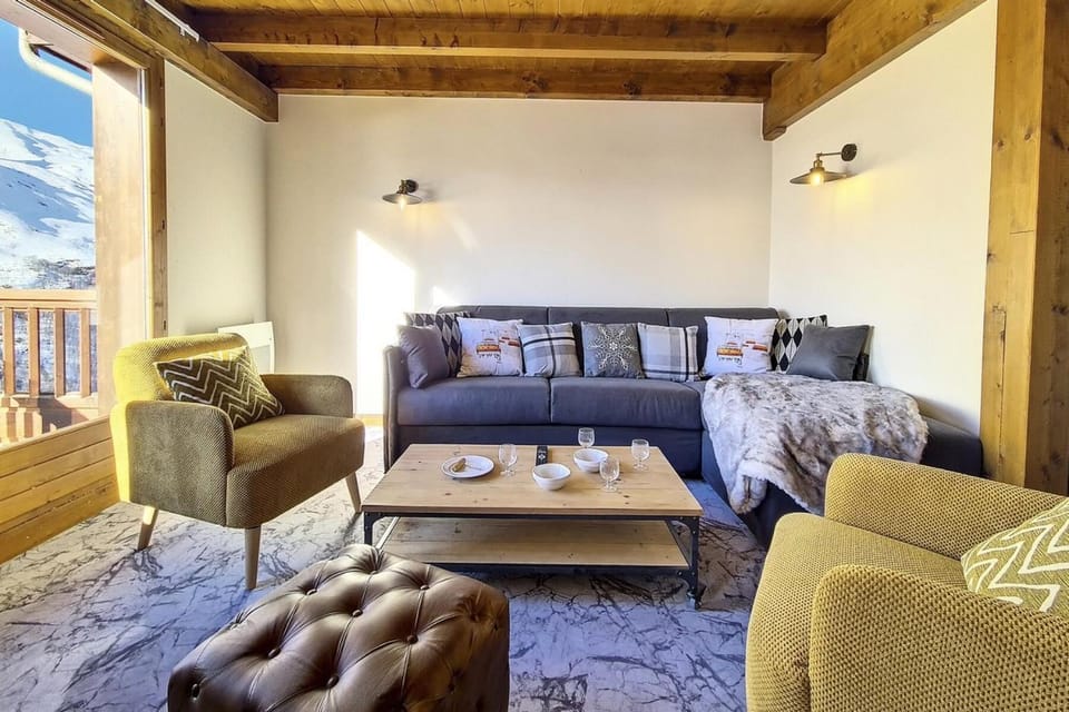 Résidence Les Cristaux - Appartement rénové & spacieux · Proche des pistes · Balcon · Sauna · Hammam · WIFI MAE-9954 Apartment in Les Allues