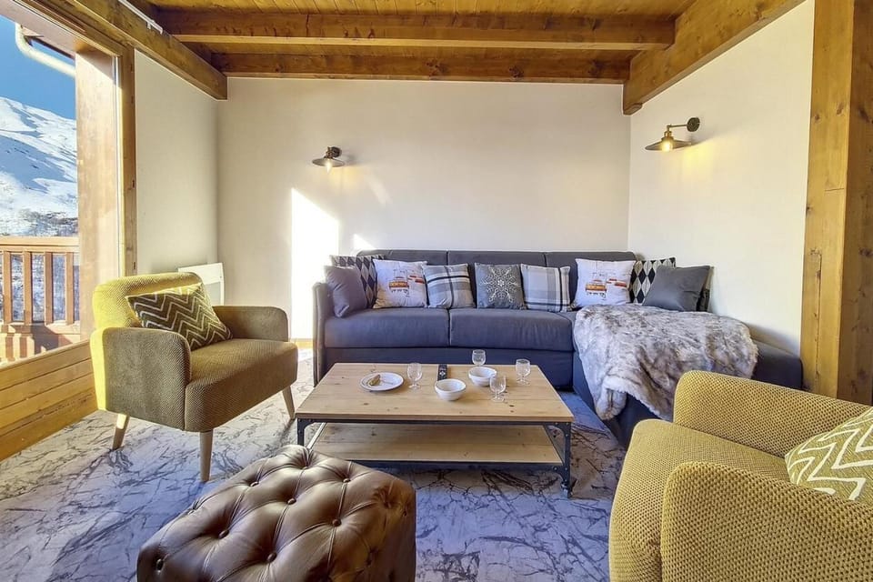 Résidence Les Cristaux - Appartement rénové & spacieux · Proche des pistes · Balcon · Sauna · Hammam · WIFI MAE-9954 Apartment in Les Allues