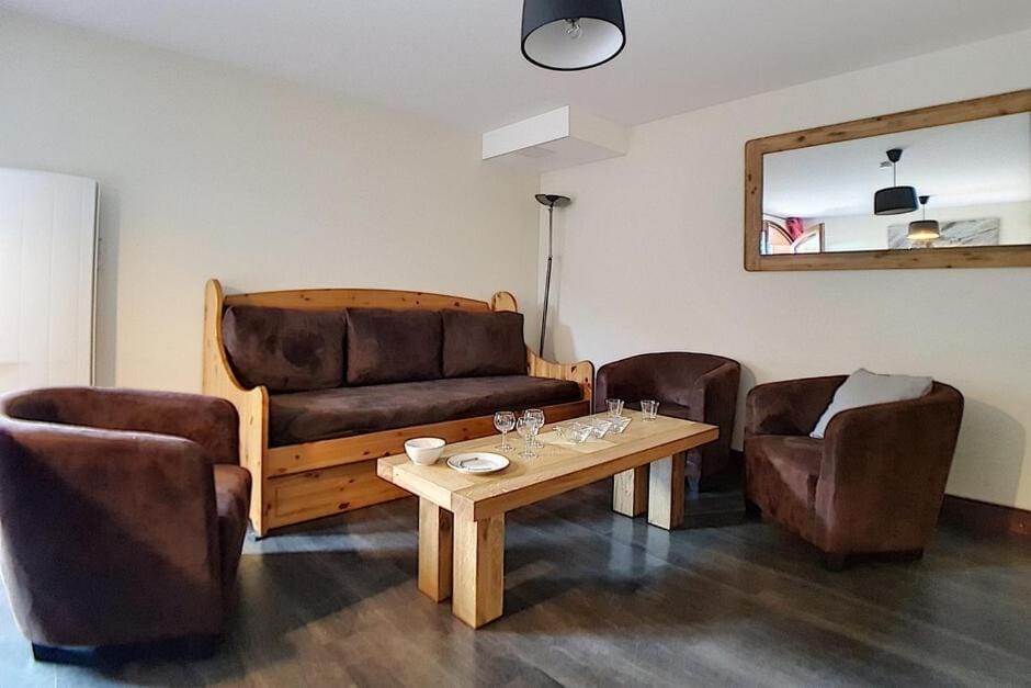 Résidence Les Cristaux - Appartement rénové · Proche des pistes · Balcon · WIFI · Hammam · Sauna MAE-0074 Apartment in Les Allues