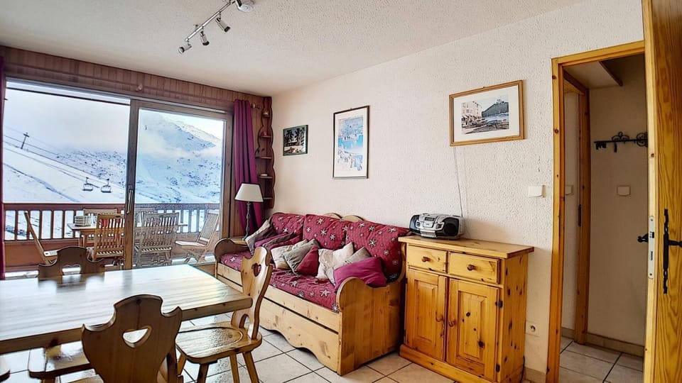 Résidence Tetras Lyre - Appartement spacieux · Départ et retour skis aux pieds · Balcon MAE-0504 Apartment in Les Allues