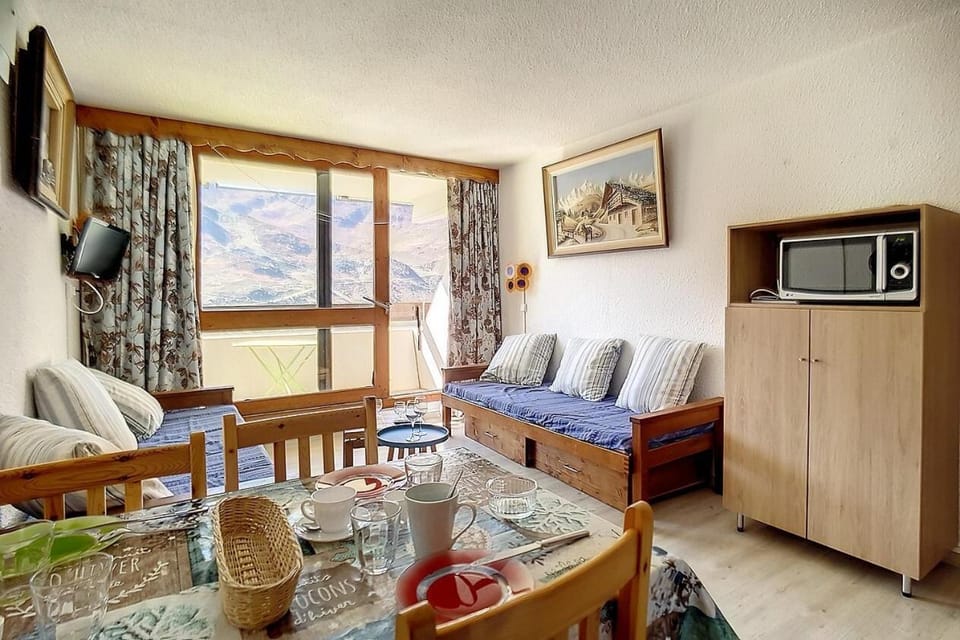 Résidence Danchet - Studio agréable · Départ et retour ski aux pieds · Balcon MAE-1334 Apartment in Les Allues