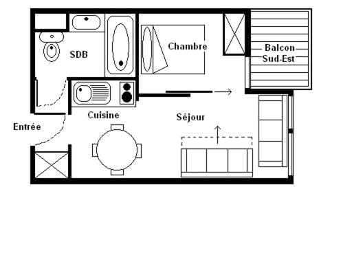 Résidence Median - Appartement confortable · Proche des pistes · Balcon MAE-2334 Apartment in Les Allues