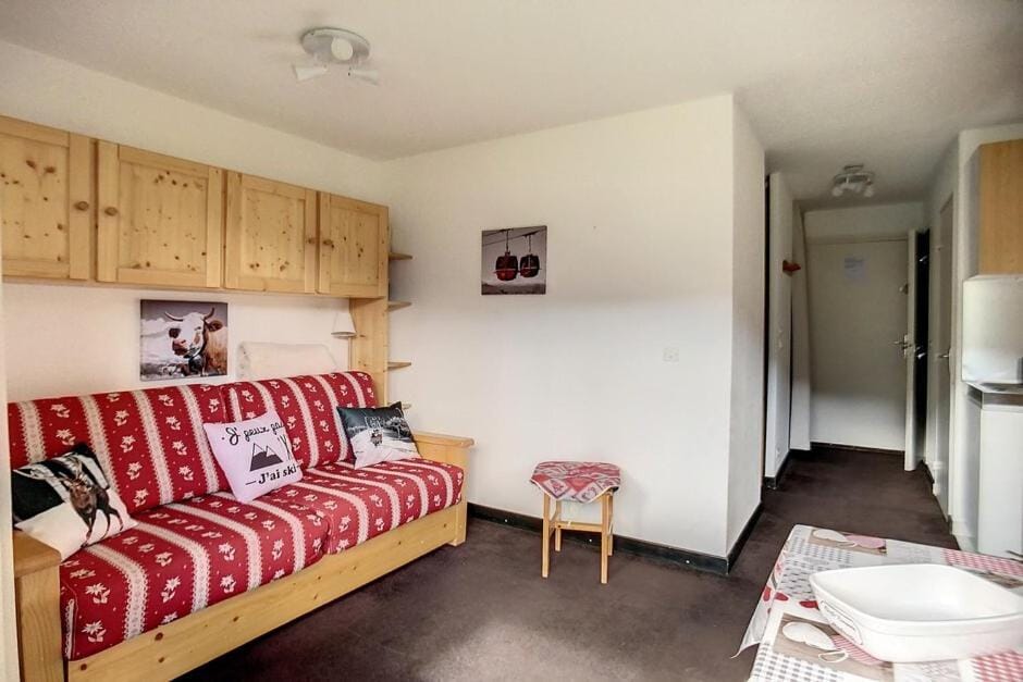 Résidence Sarvan - Appartement lumineux · Départ et retour skis aux pieds · Balcon MAE-2494 Apartment in Les Allues