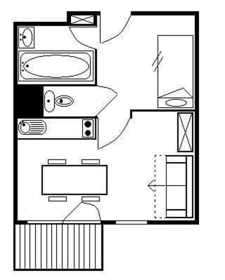 Résidence Gentianes - Studio standard ·Proche des pistes · Balcon MAE-3184 Apartment in Les Allues