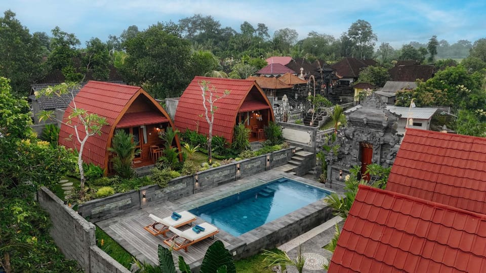 Property building, Day, Garden, Garden view, Pool view, Swimming pool, sunbed