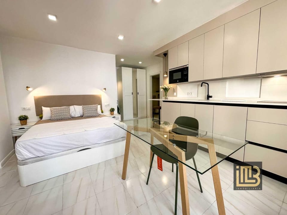 TV and multimedia, Kitchen or kitchenette, Photo of the whole room, Dining area, Bedroom, wardrobe