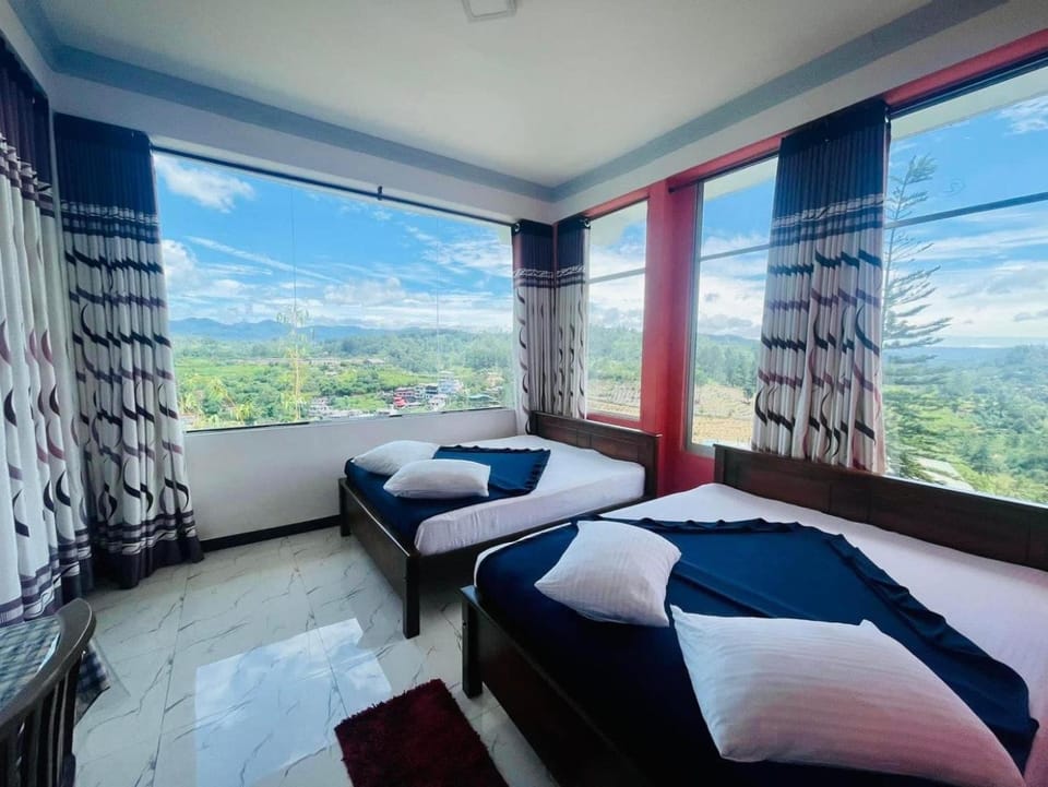 Bed, Natural landscape, Photo of the whole room, Bedroom, Mountain view