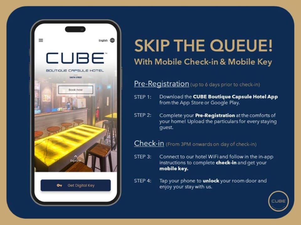 CUBE Boutique Capsule Hotel at Kampong Glam Capsule hotel in Singapore