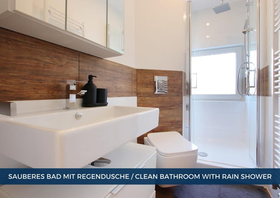 Shower, Toilet, Bathroom, Text overlay, flat iron, hair dryier, towels