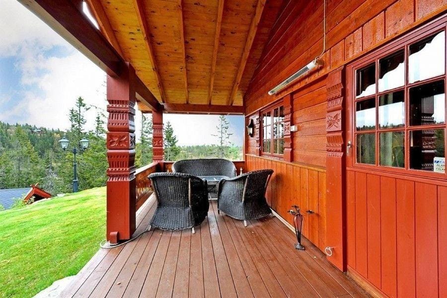 Flott hytte på Lifjell House in Viken, Norway