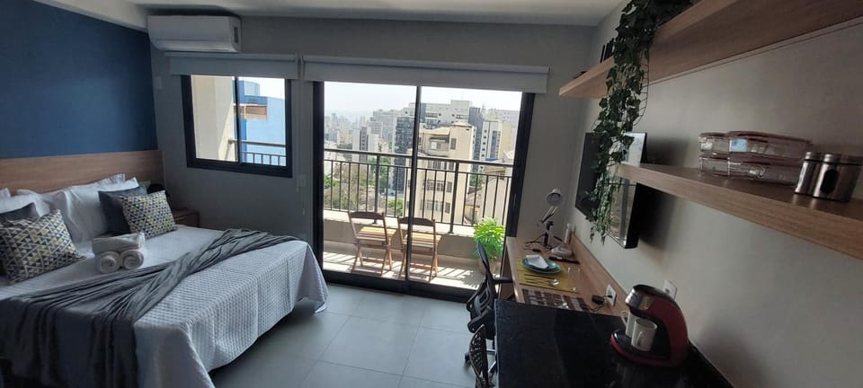 View (from property/room), Balcony/Terrace, Photo of the whole room, Bedroom