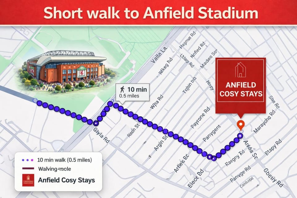 Anfield Cosy Stays - Close to Stadium - Sleeps 14 House in Liverpool