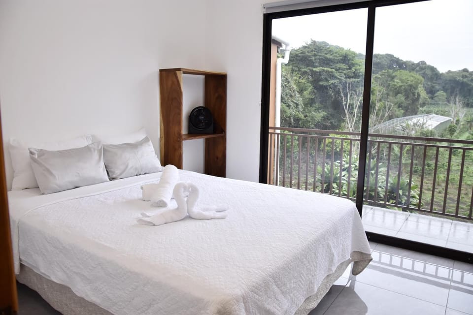 Bed, Bedroom, Mountain view